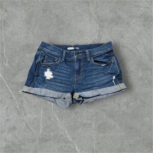 Old Navy Women’s Boyfriend Mid-Rise Denim Shorts